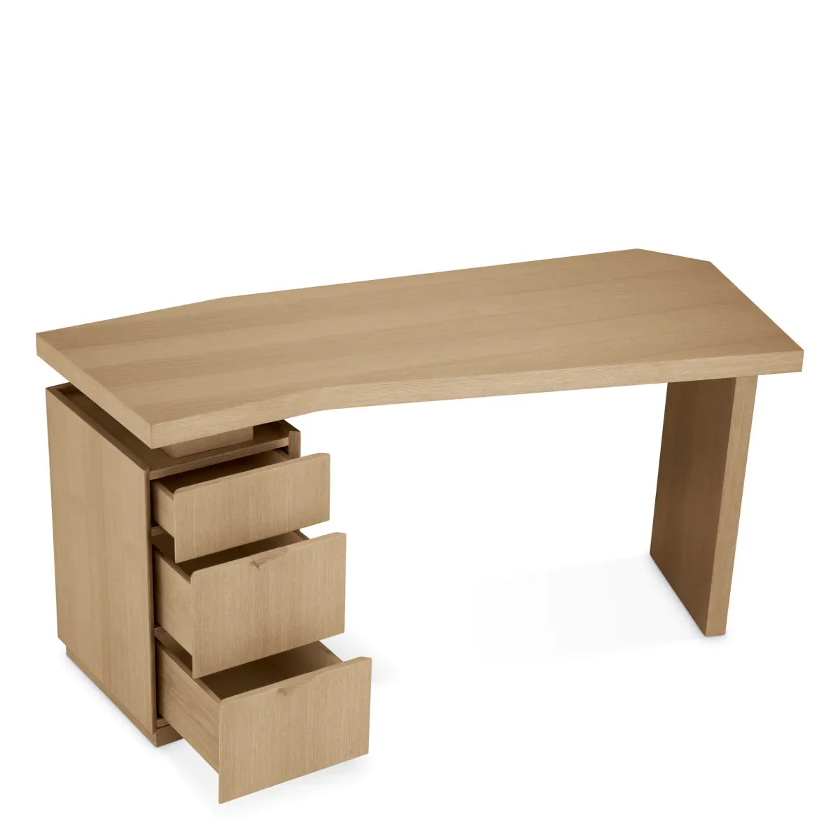 Natural Oak 3-Drawer Desk Sarah | Eichholtz Miami
