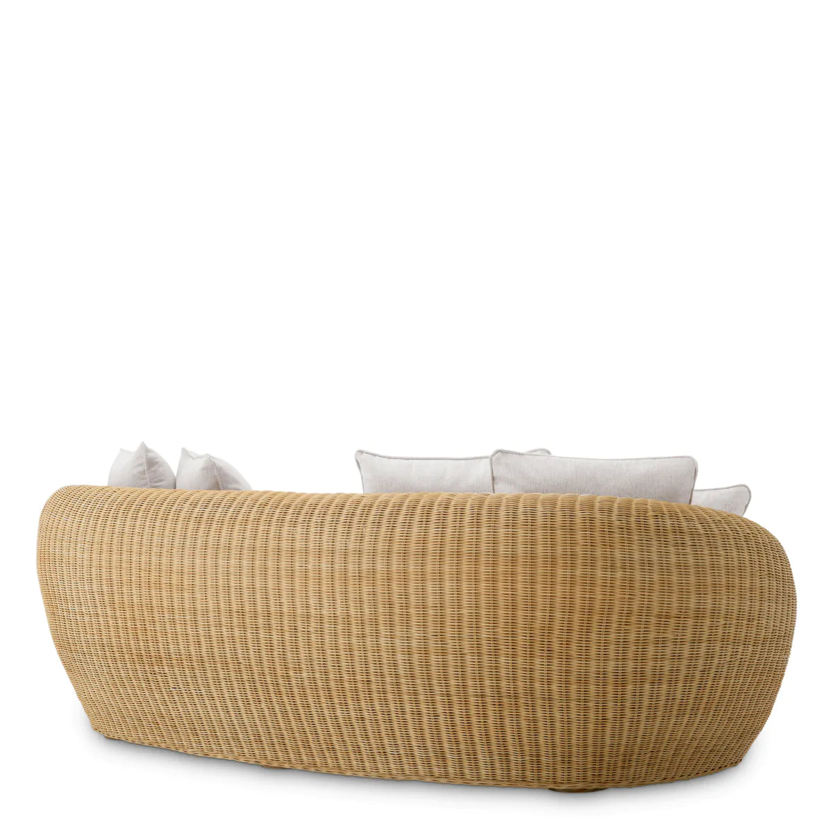 Curved Natural Rattan Sofa Rafael