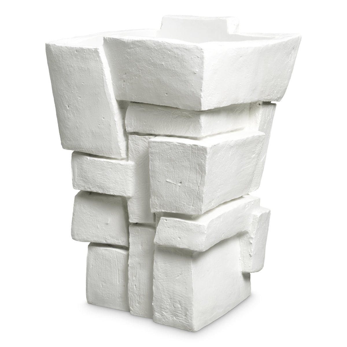 White Fiberglass Planter Santanter | Eichholtz Miami