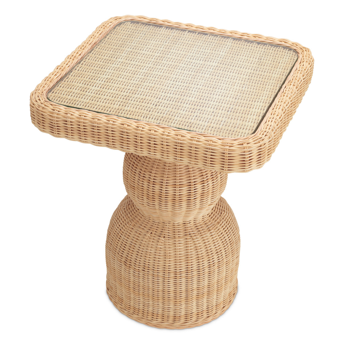 Natural Rattan Side Table Tiago | Eichholtz Miami