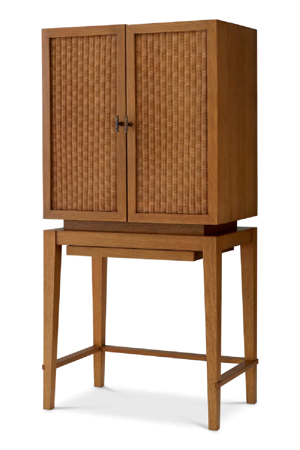 Oak 2-Door Bar Cabinet Borchard | Eichholtz Miami