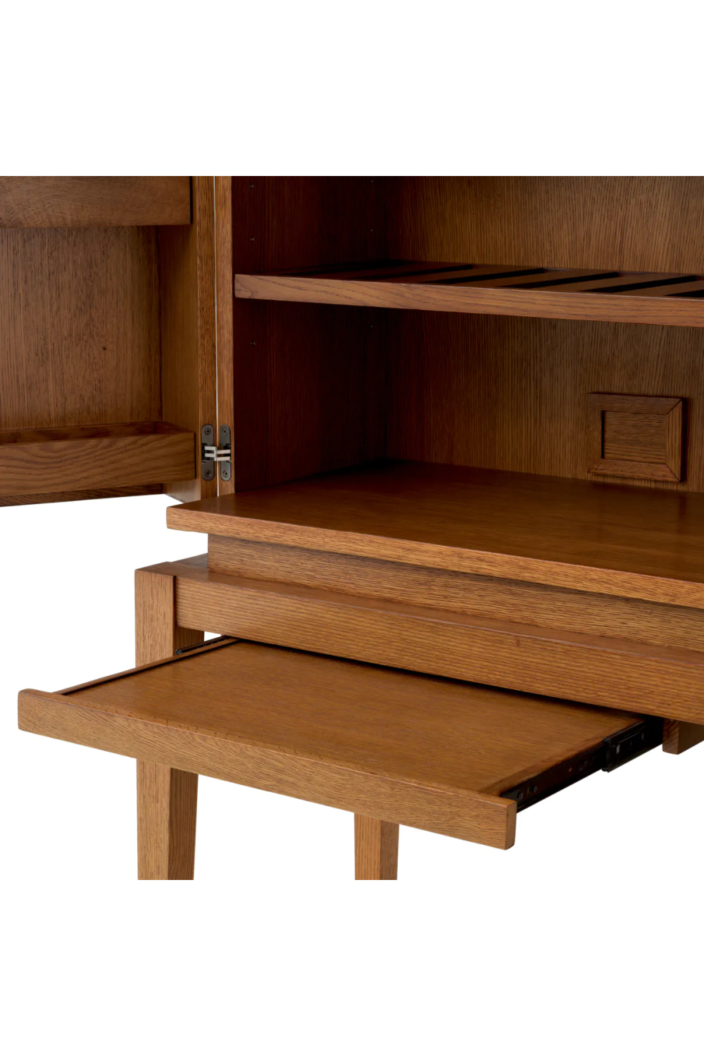 Oak 2-Door Bar Cabinet Borchard | Eichholtz Miami