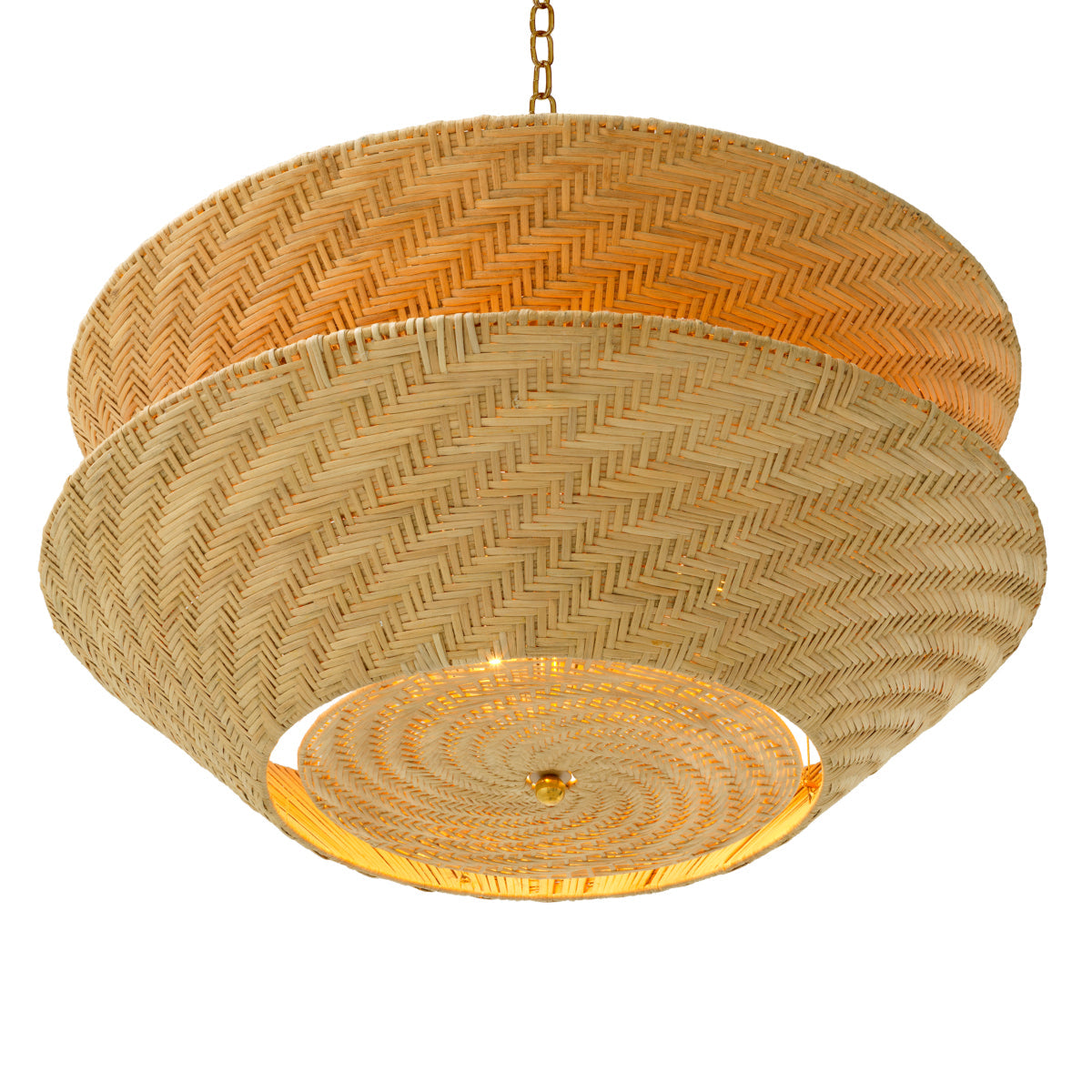Natural Rattan Chandelier Tavira | Eichholtz Miami