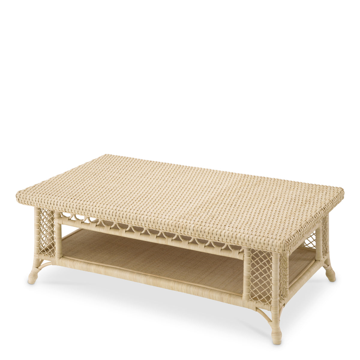 Rectangular Rattan Coffee Table Saba | Eichholtz Miami