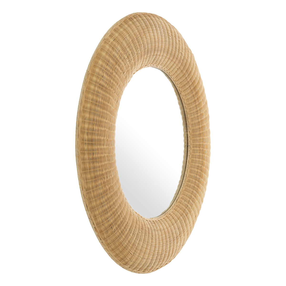 Round Handwoven Rattan Mirror Idora | Eichholtz Miami