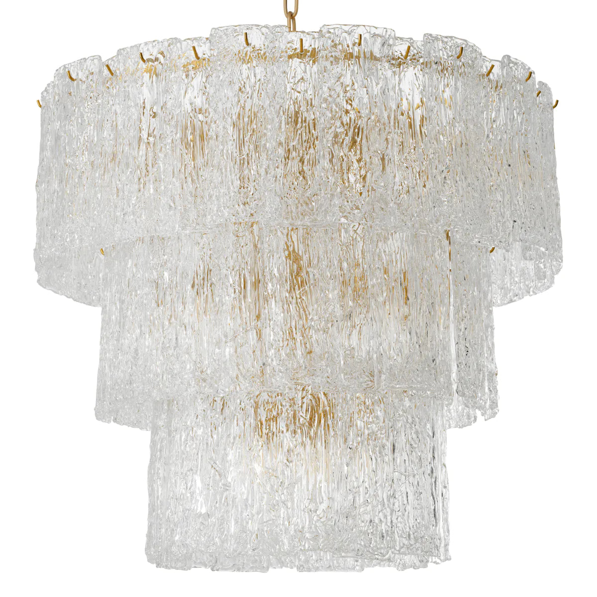 Glass Layered Chandelier Almeria | Eichholtz Miami