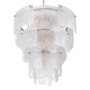 Clear Textured Glass Chandelier Asinara | Eichholtz Miami