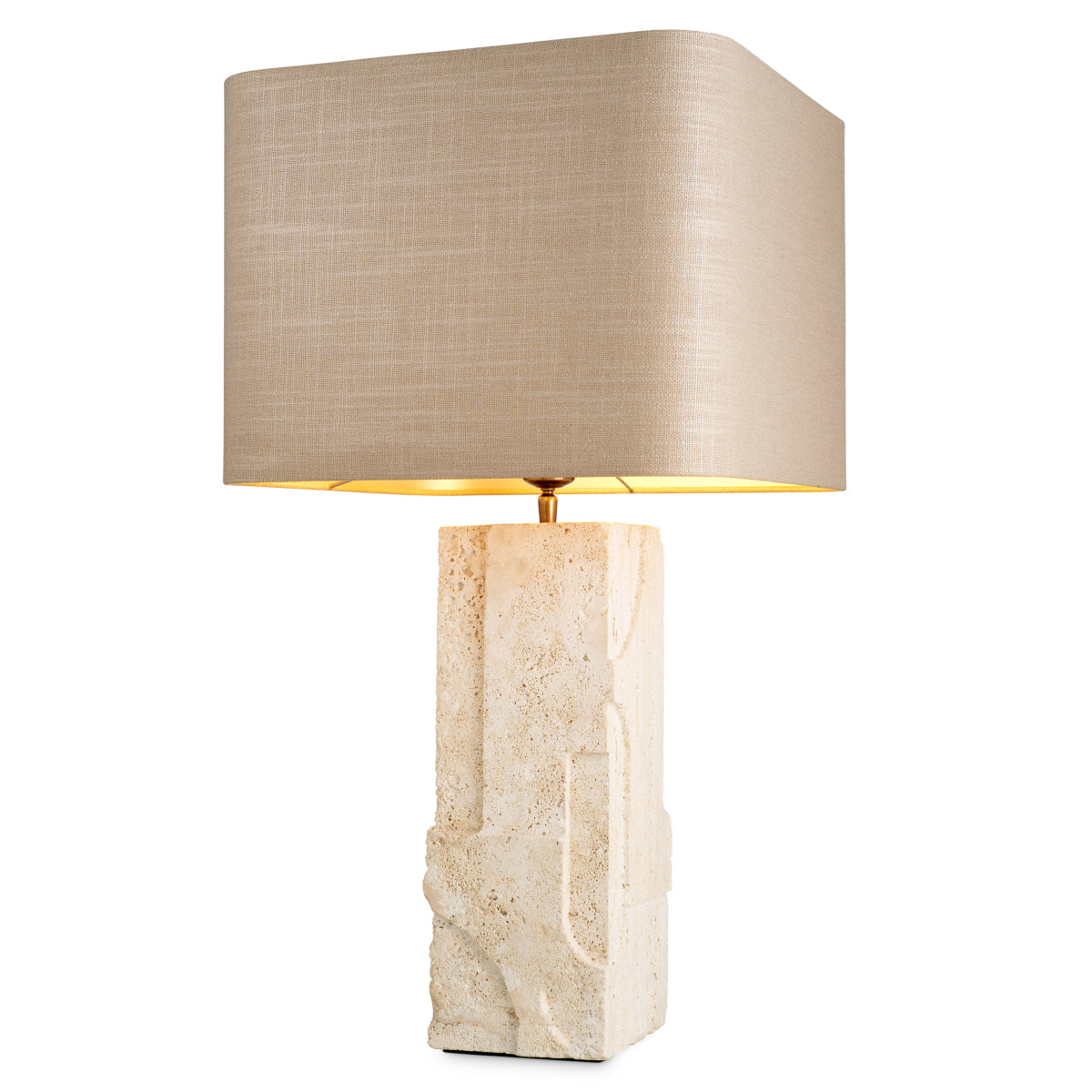Travertine Table Lamp Mazzini | Eichholtz Miami