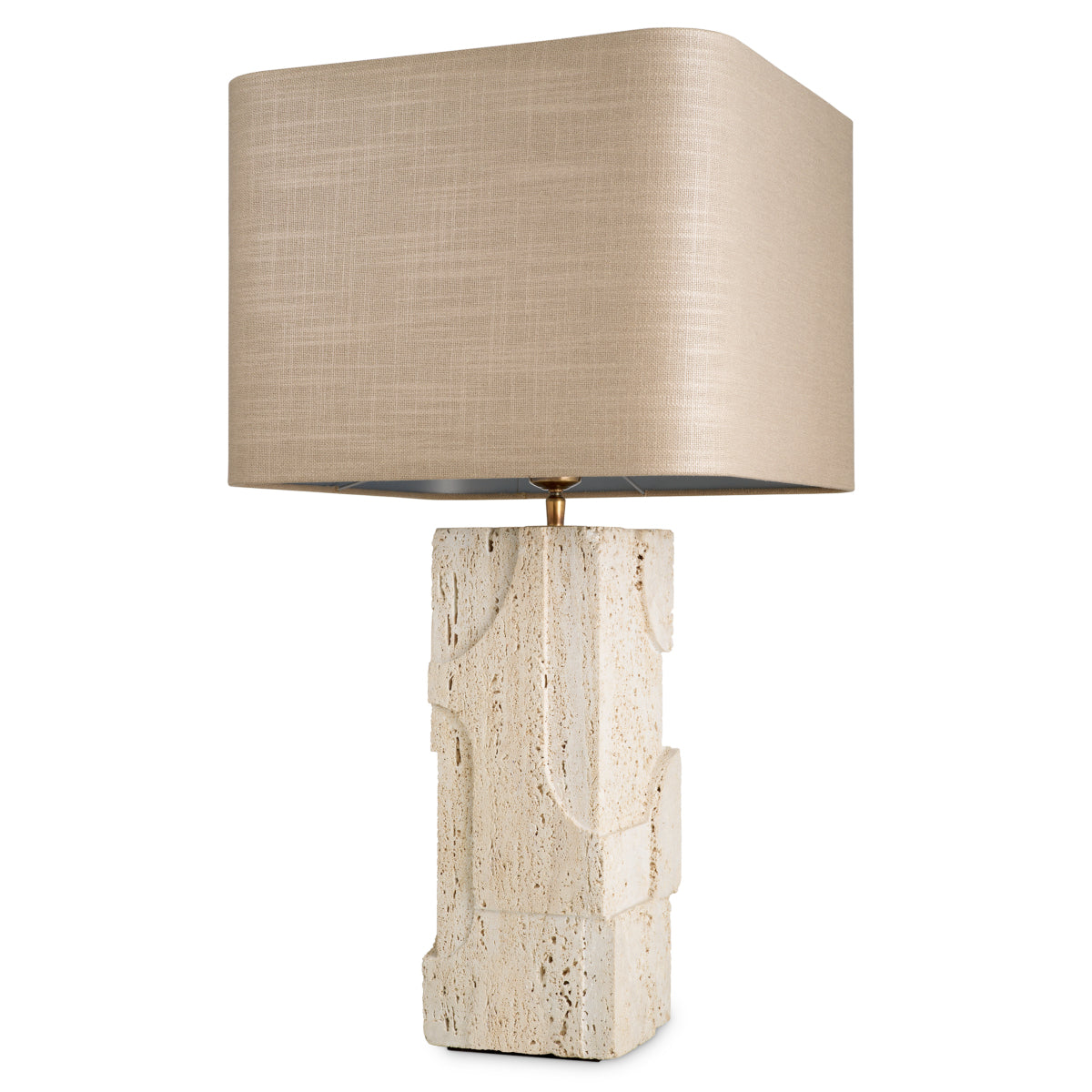 Travertine Table Lamp Mazzini | Eichholtz Miami