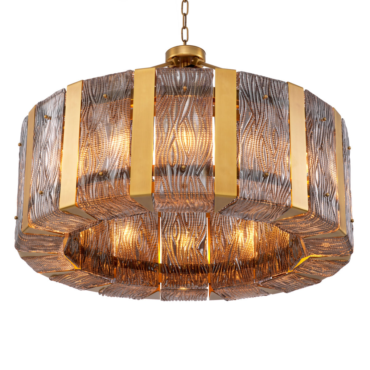 Smoke Glass Chandelier Elysian | Eichholtz Miami