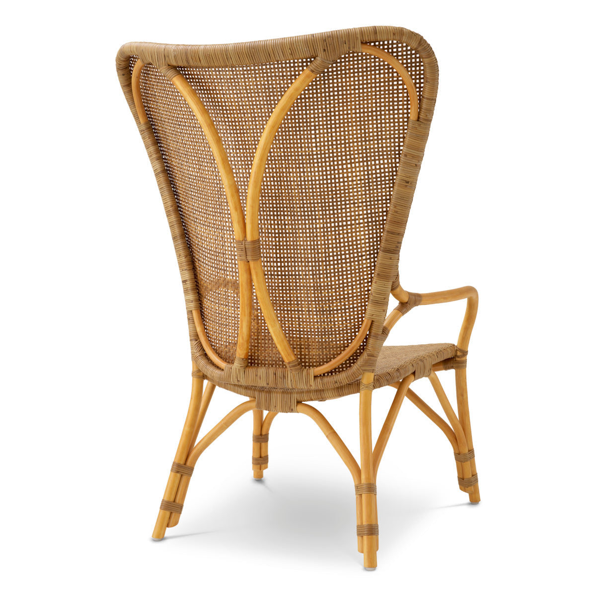 High-Back Rattan Lounge Chair Colony | Eichholtz Miami