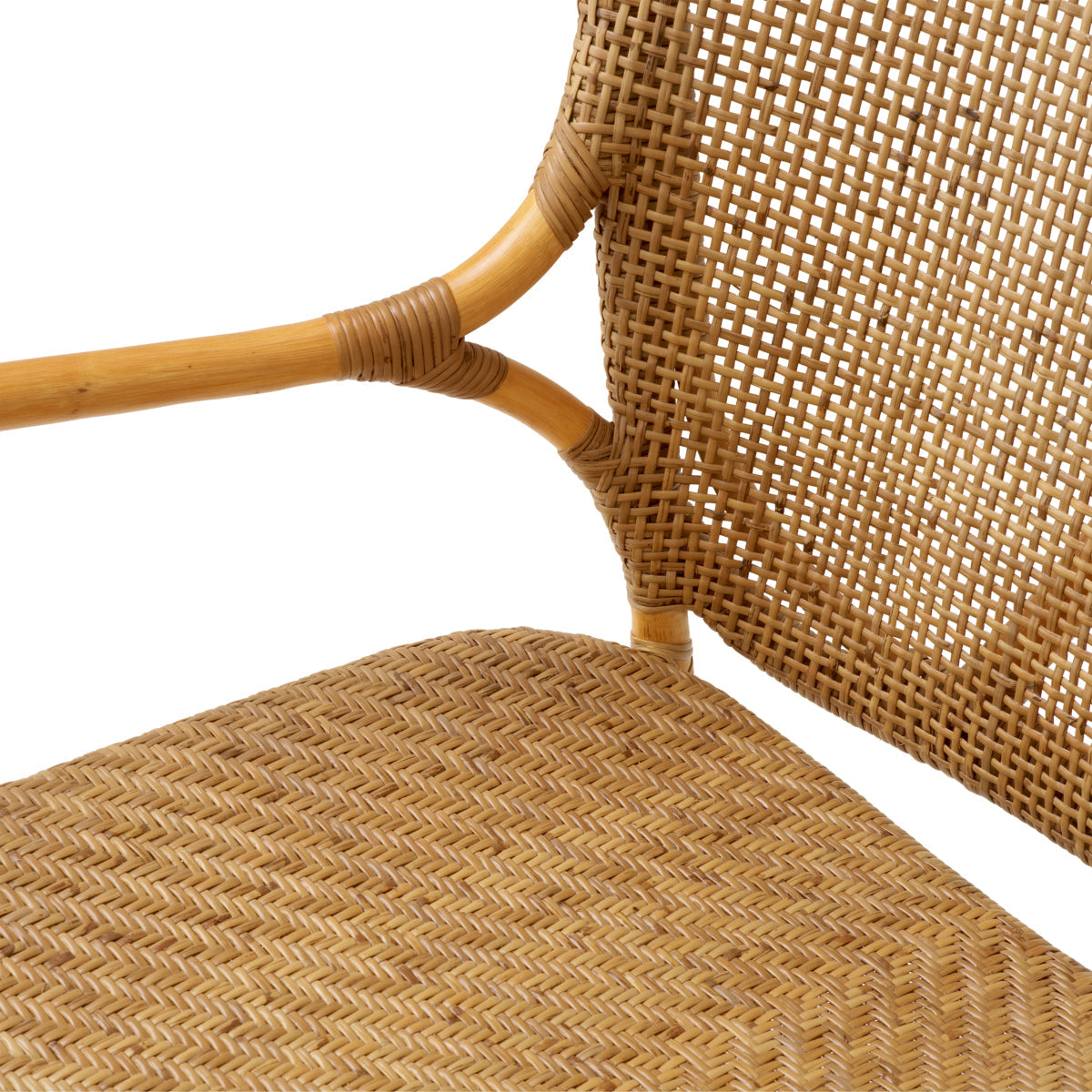 High-Back Rattan Lounge Chair Colony | Eichholtz Miami