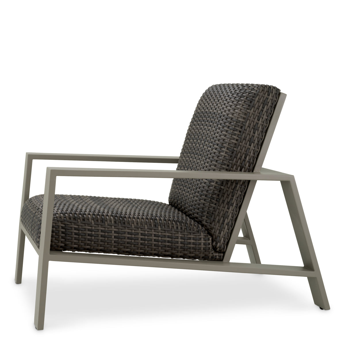 Gray Rattan Outdoor Chair Belle Vue | Eichholtz Miami