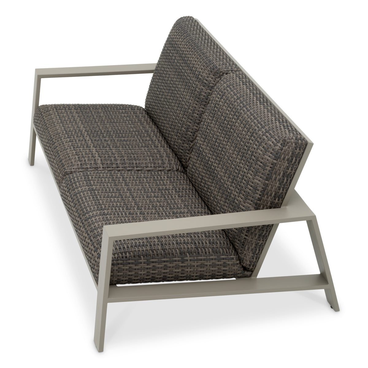 Gray Rattan Outdoor Sofa Belle Vue | Eichholtz Miami