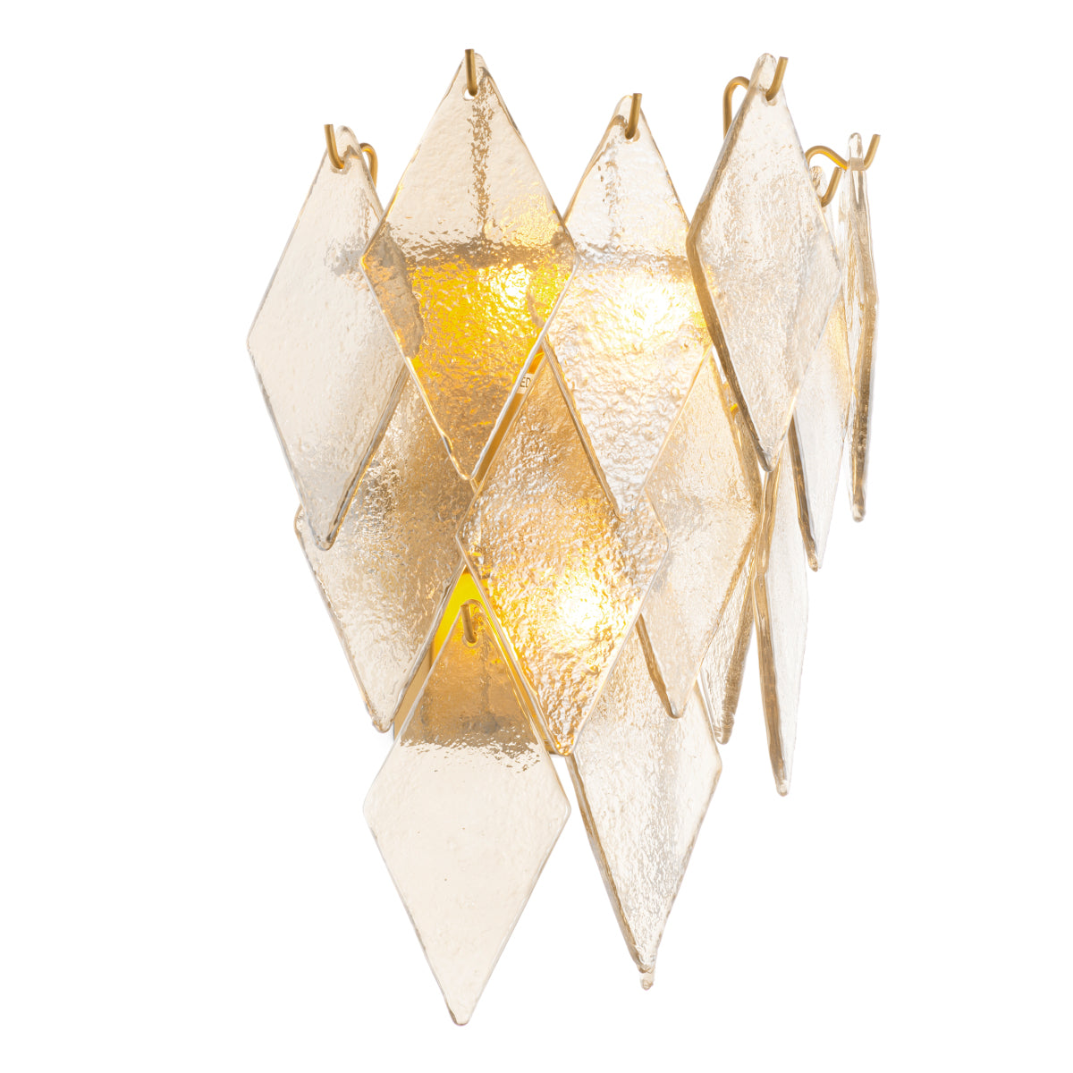 Sugared Glass Wall Lamp Rhombus | Eichholtz Miami