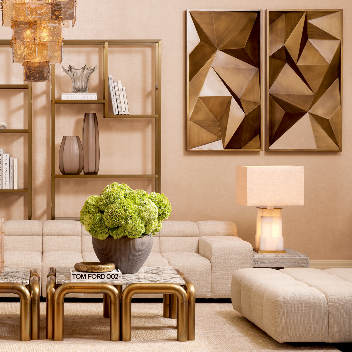 Brushed Brass Wall Object Bravura | Eichholtz Miami