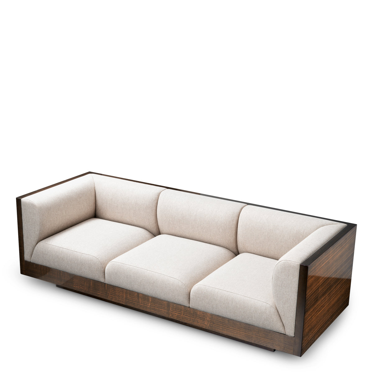Eucalyptus Veneer Upholstered Sofa Sebastian | Eichholtz Miami