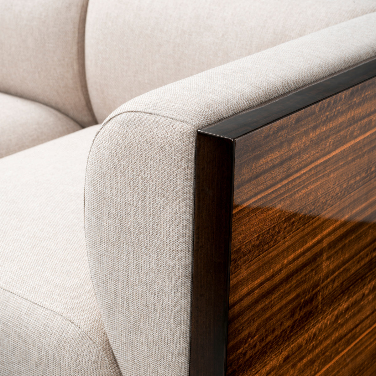 Eucalyptus Veneer Upholstered Sofa Sebastian | Eichholtz Miami