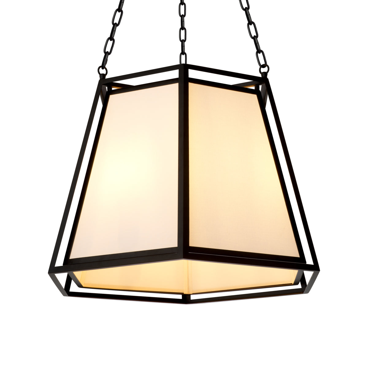 Off-White Fabric Pendant Lamp Moreno | Eichholtz Miami