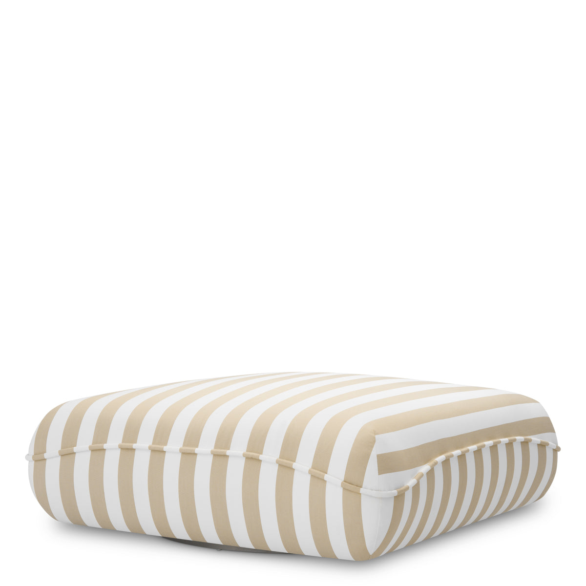 Beige Stripes Outdoor Pouf Relax | Eichholtz Miami