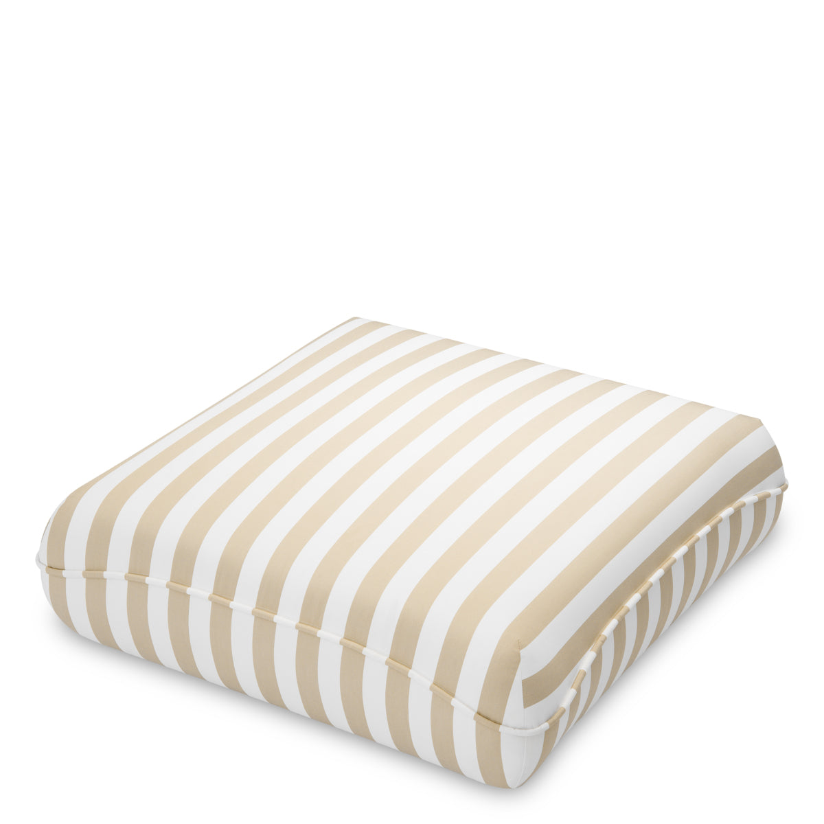 Beige Stripes Outdoor Pouf Relax | Eichholtz Miami