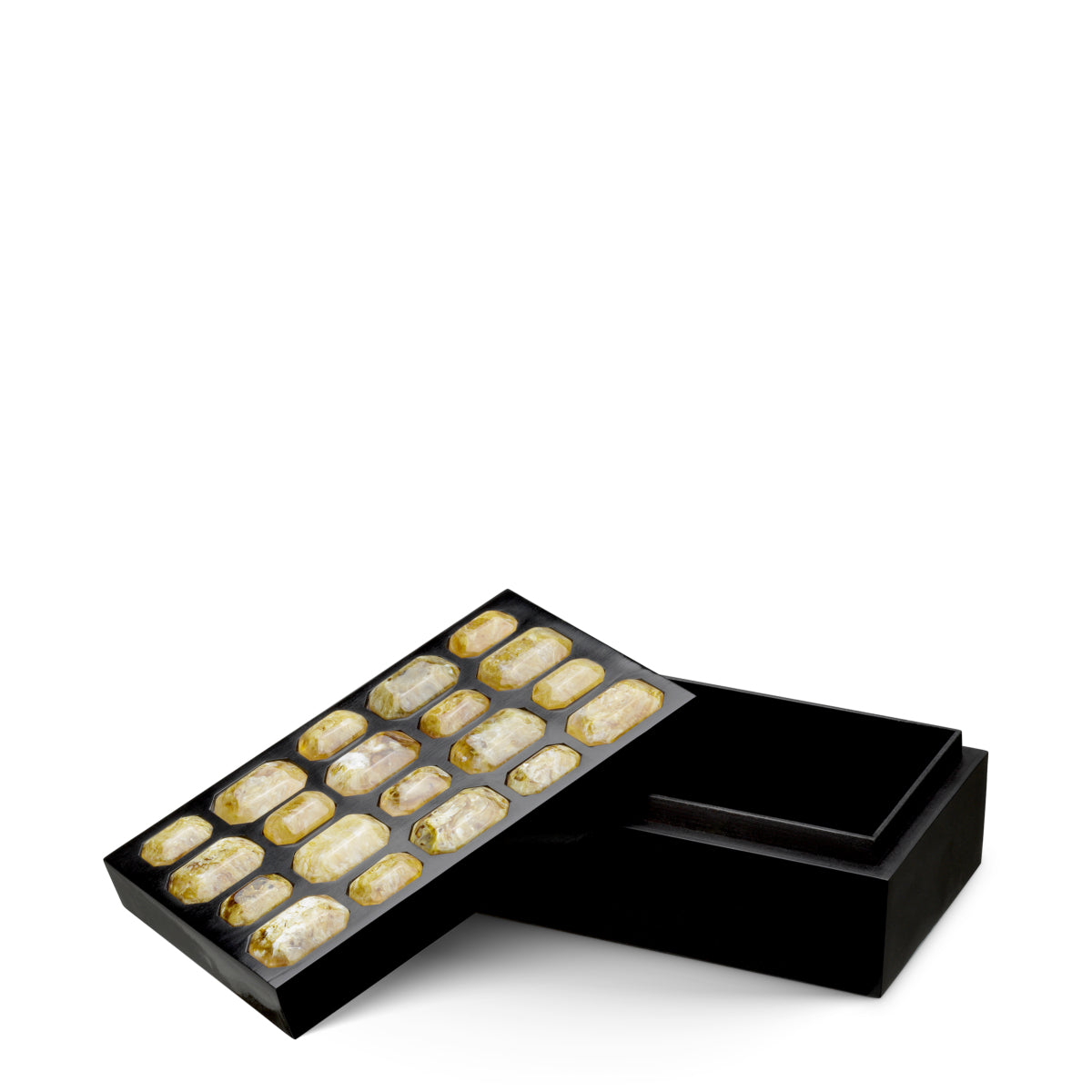 Black Faux Amber Box Lucida | Eichholtz Miami