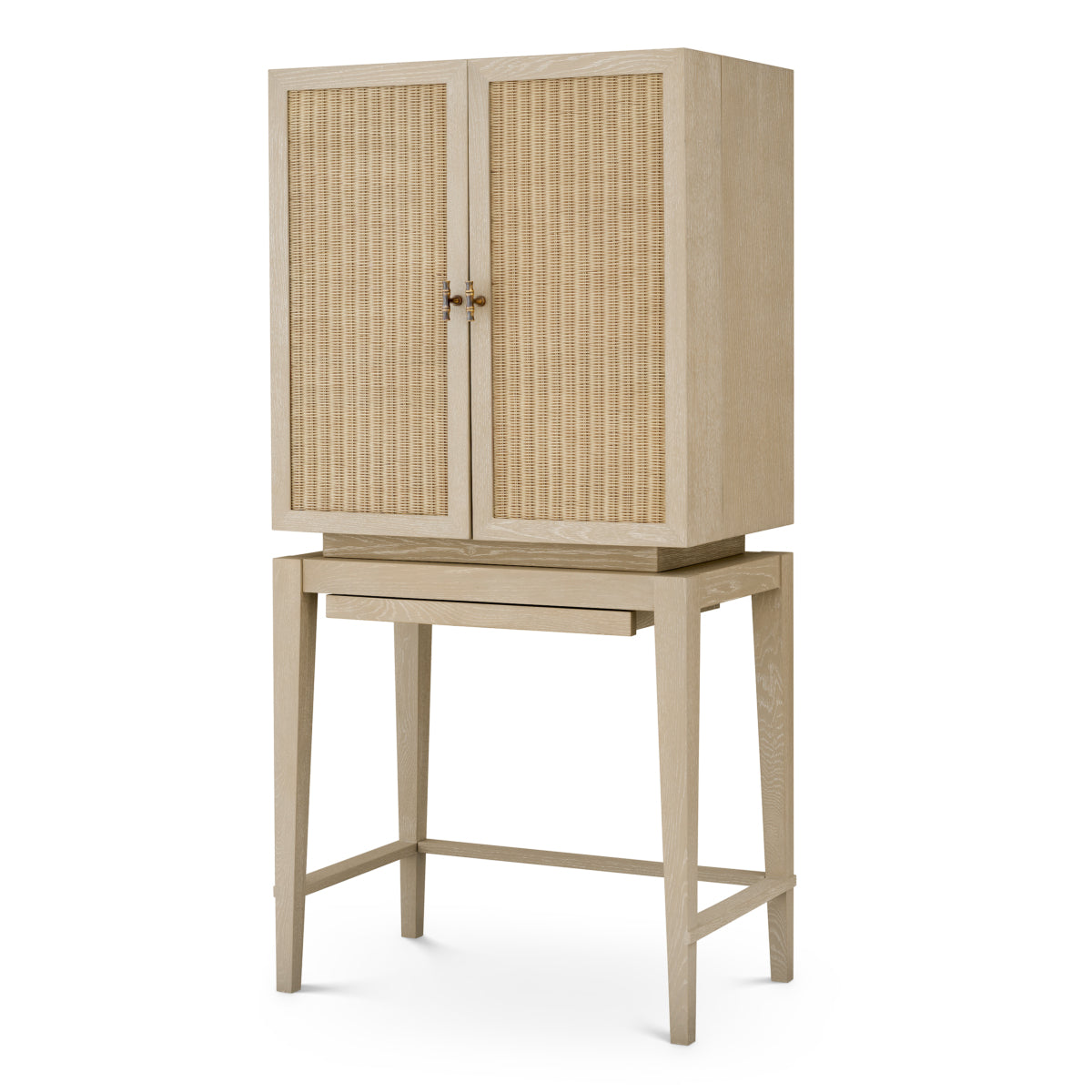 Oak 2-Door Bar Cabinet Borchard | Eichholtz Miami
