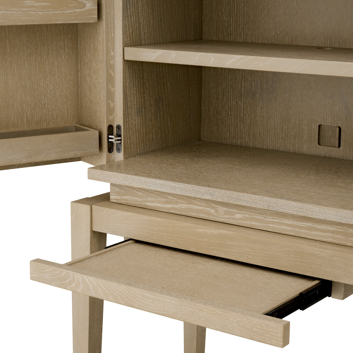 Oak 2-Door Bar Cabinet Borchard | Eichholtz Miami