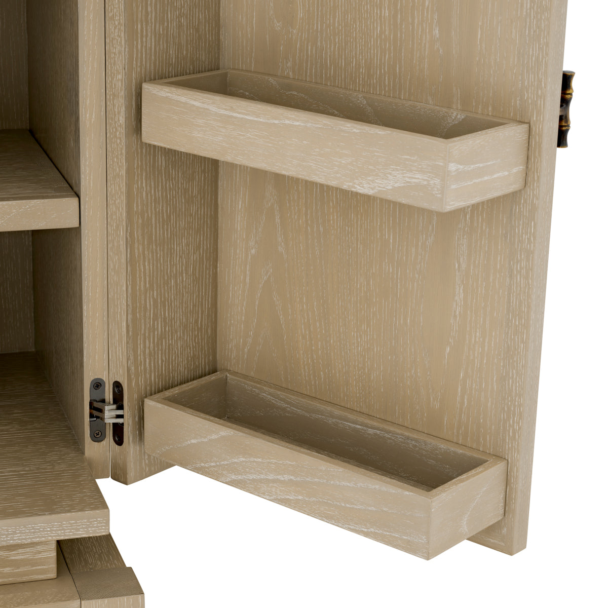 Oak 2-Door Bar Cabinet Borchard | Eichholtz Miami