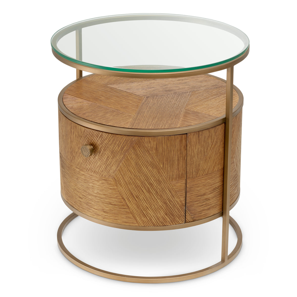 Carved Oak Nightstand Velutto | Eichholtz Miami