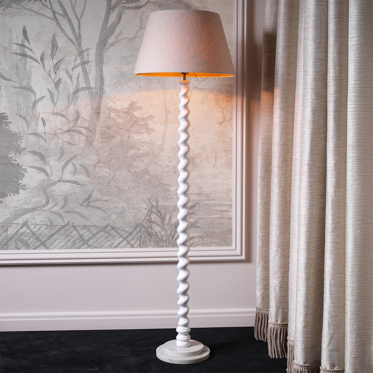 Spiral Base Floor Lamp Massimo | Eichholtz Miami