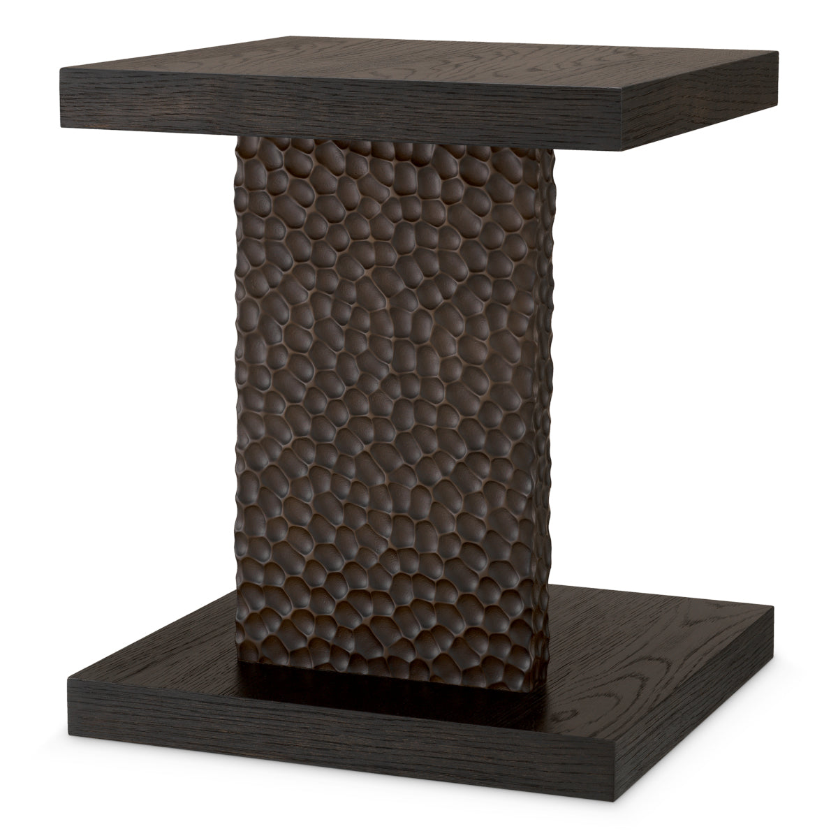 Oak Veneer Side Table Bravon | Eichholtz Miami