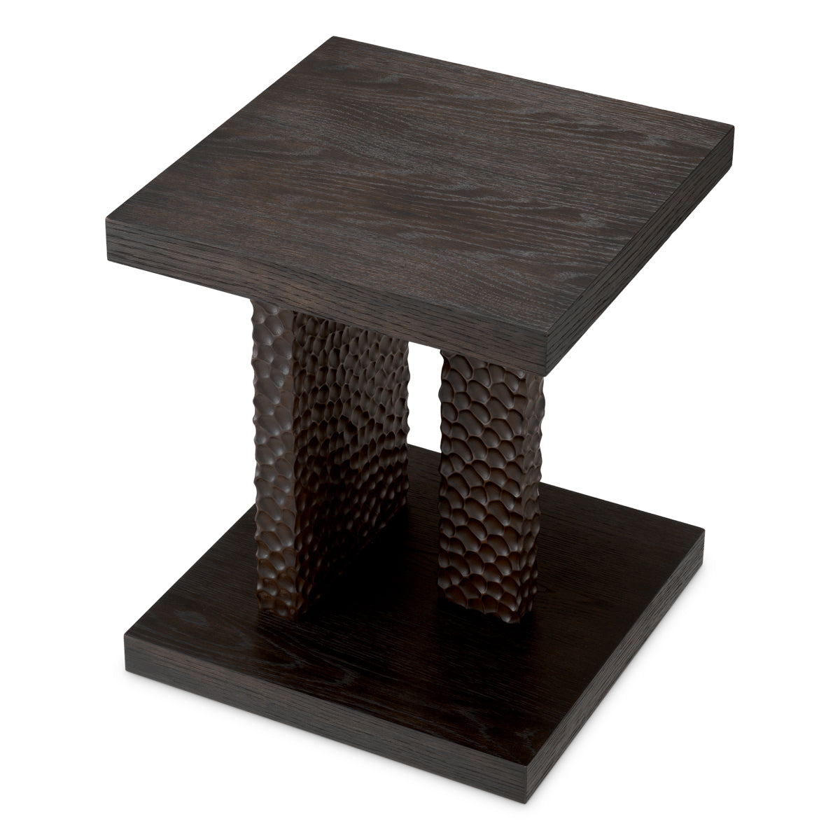 Oak Veneer Side Table Bravon | Eichholtz Miami
