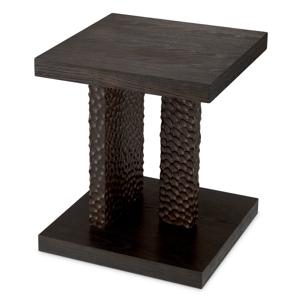 Oak Veneer Side Table Bravon | Eichholtz Miami