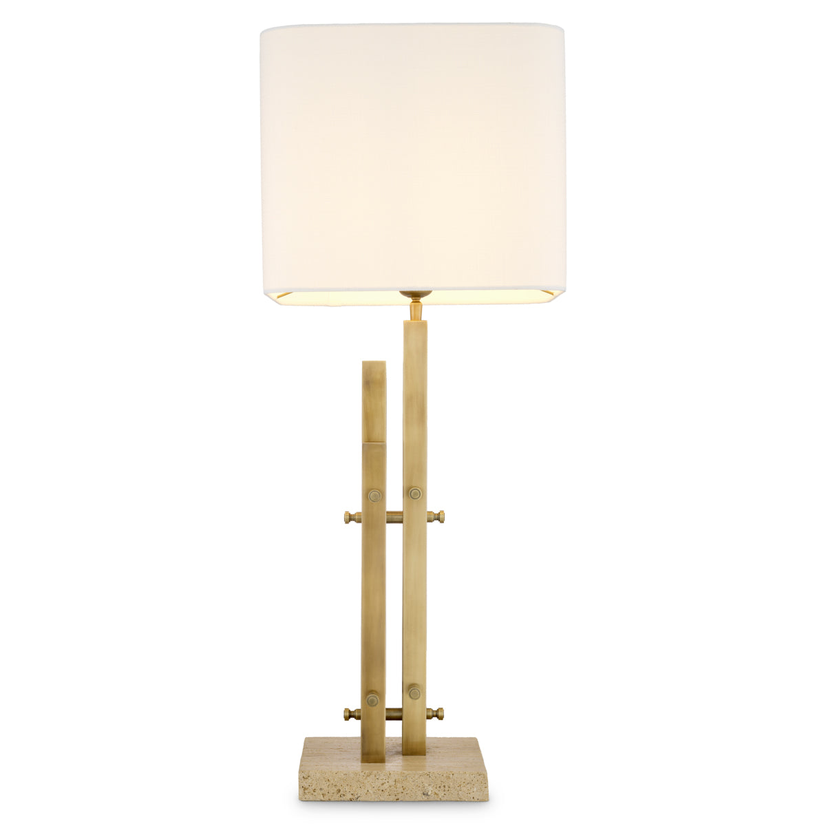Travertine Base Table Lamp Destino | Eichholtz Miami