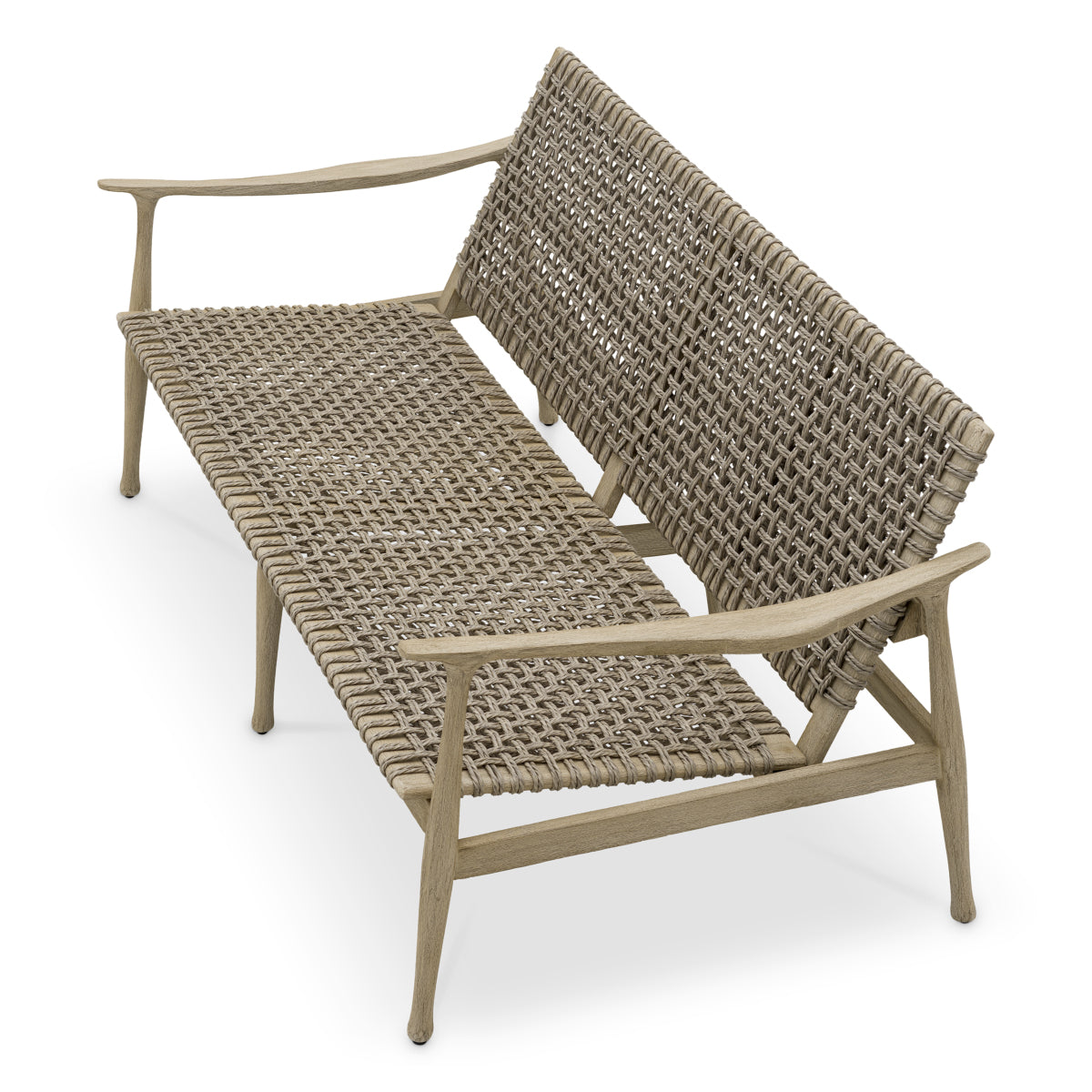 Aged Teak Outdoor Sofa Manzo | Eichholtz Miami