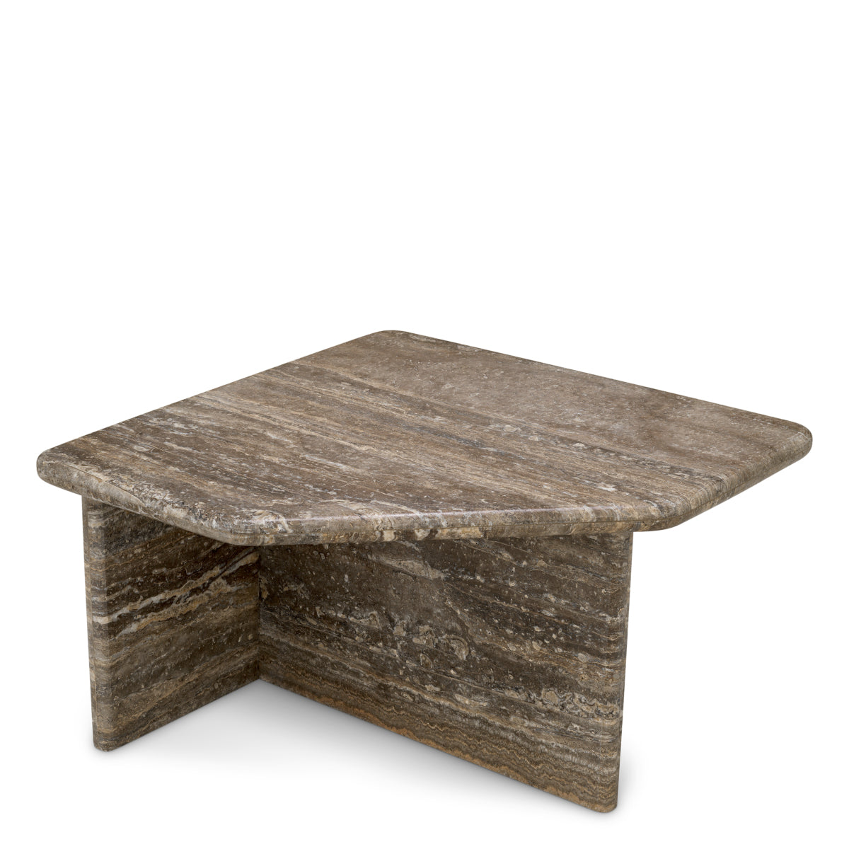 Silver Travertine Coffee Table Ciro | Eichholtz Miami
