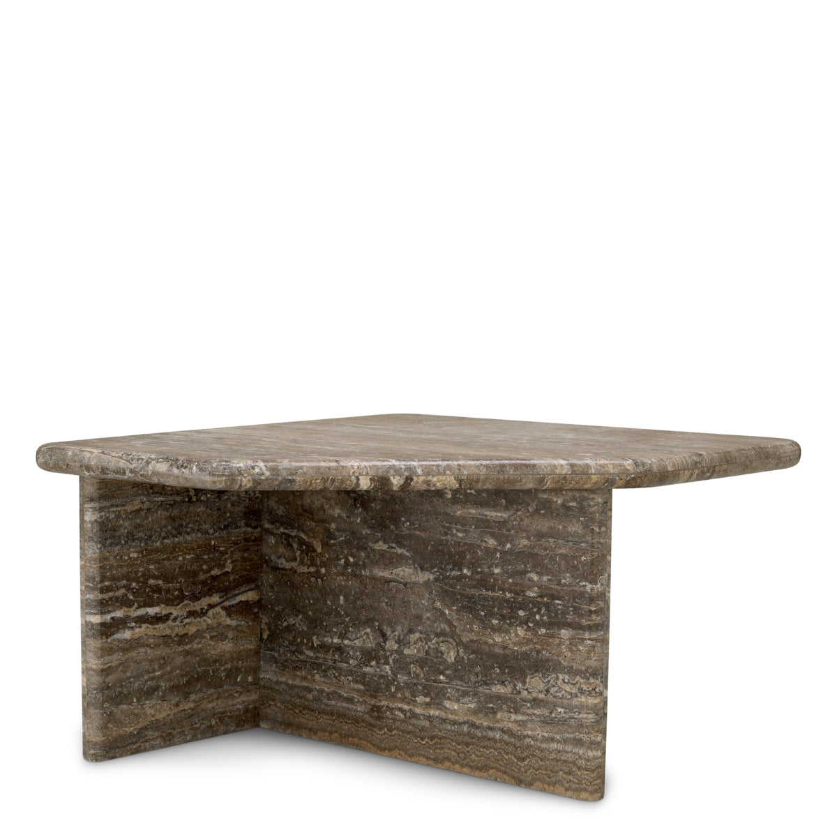 Silver Travertine Coffee Table Ciro | Eichholtz Miami