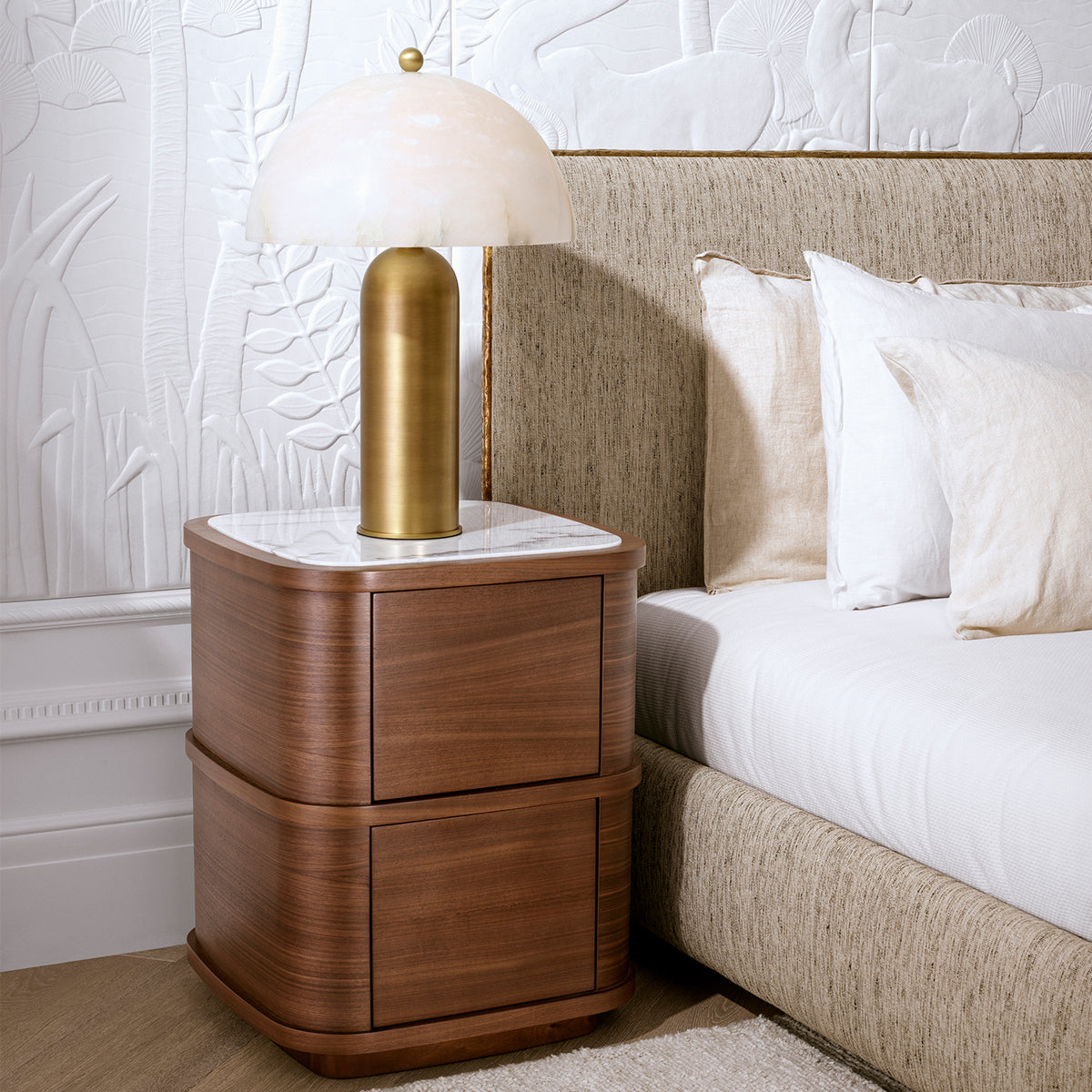 2-Drawer Oak Nightstand S Cabana | Eichholtz Miami