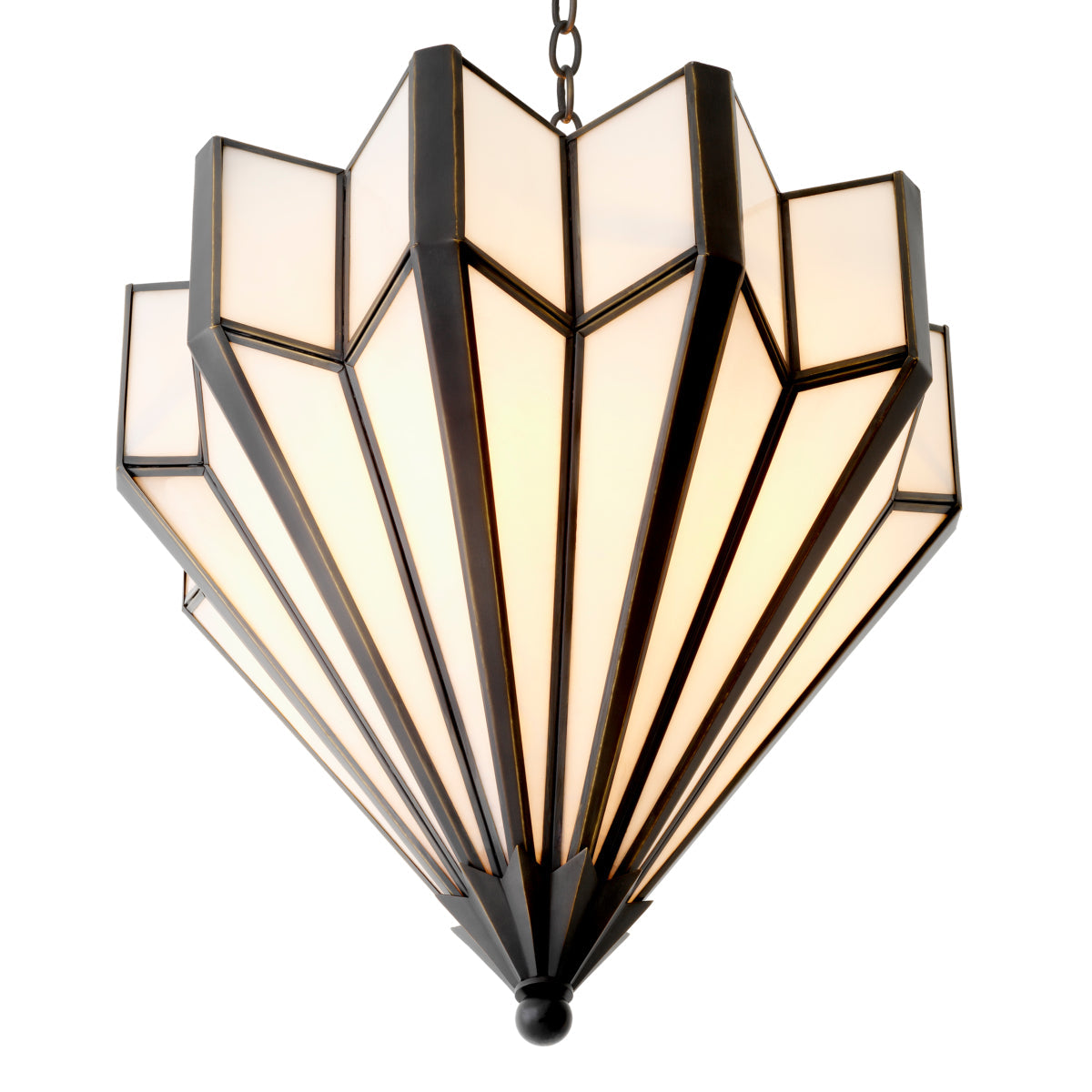 Bronze Geometric Chandelier Victory | Eichholtz Miami