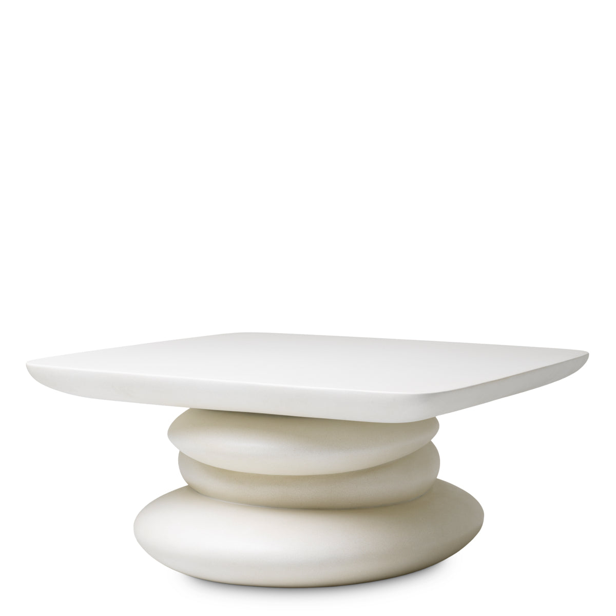 White Minimalist Coffee Table Azura | Eichholtz Miami