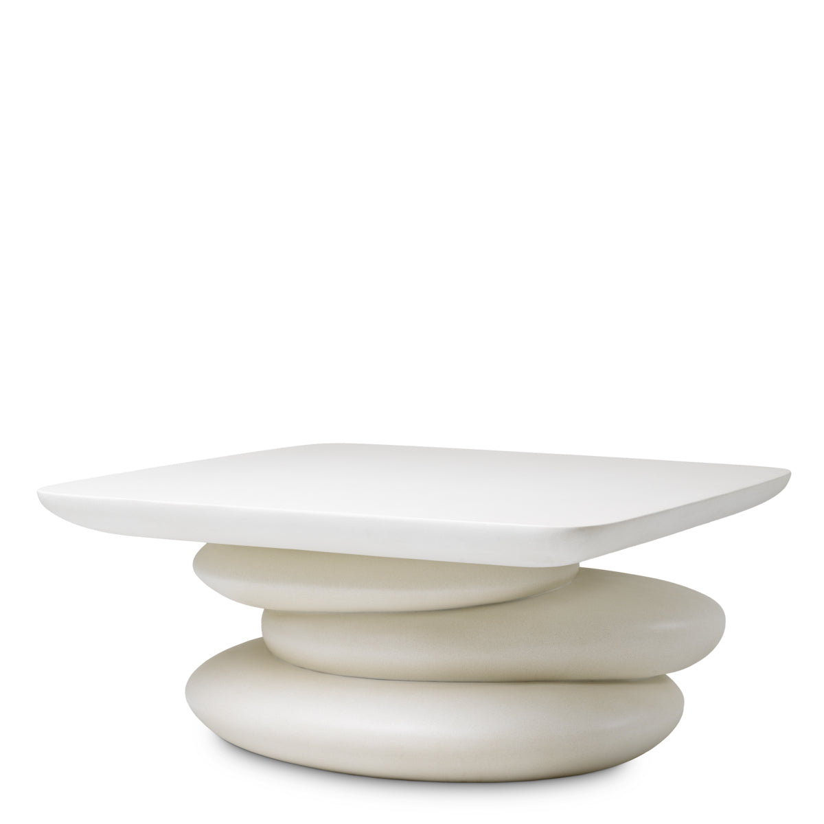 White Minimalist Coffee Table Azura | Eichholtz Miami
