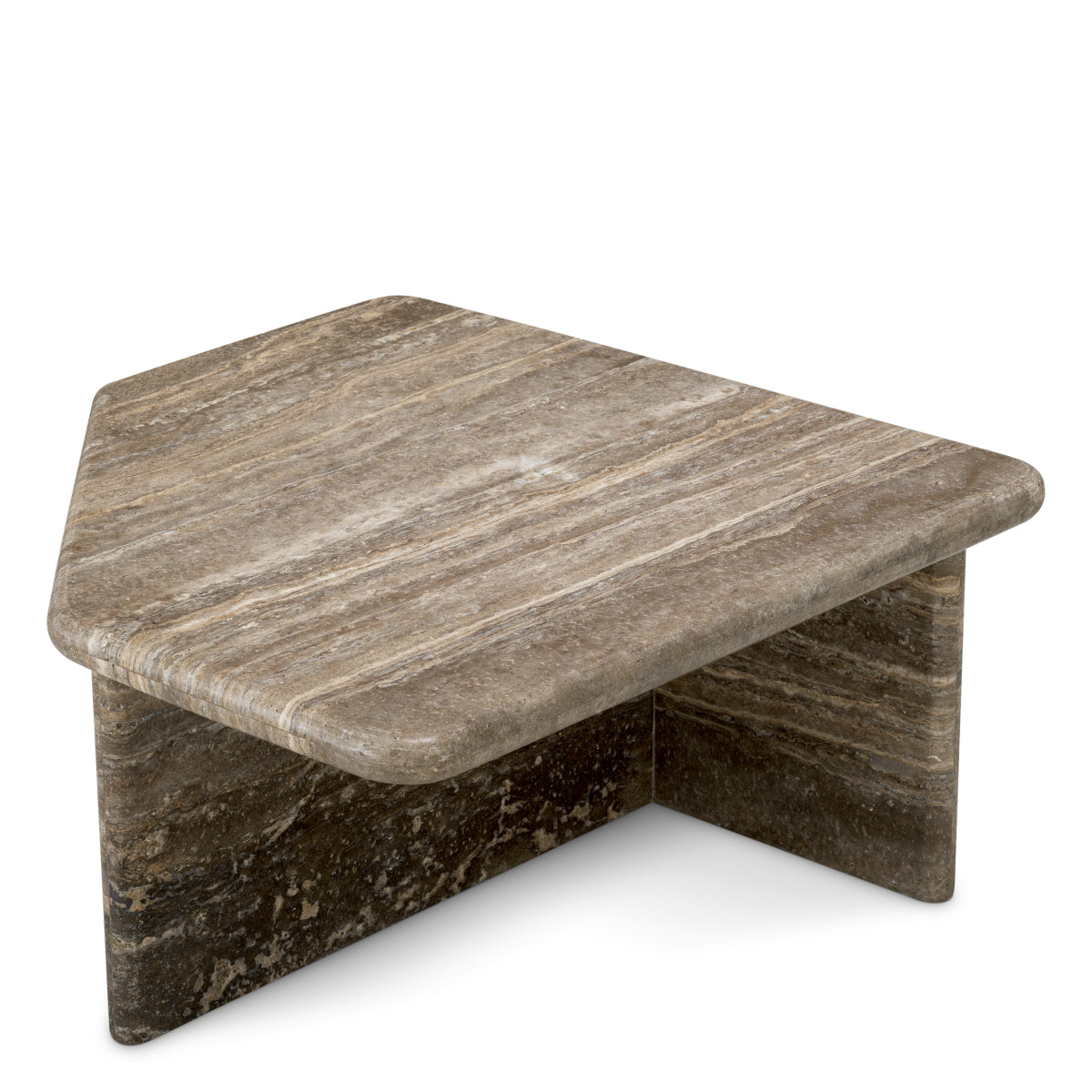 Silver Travertine Coffee Table Ciro | Eichholtz Miami