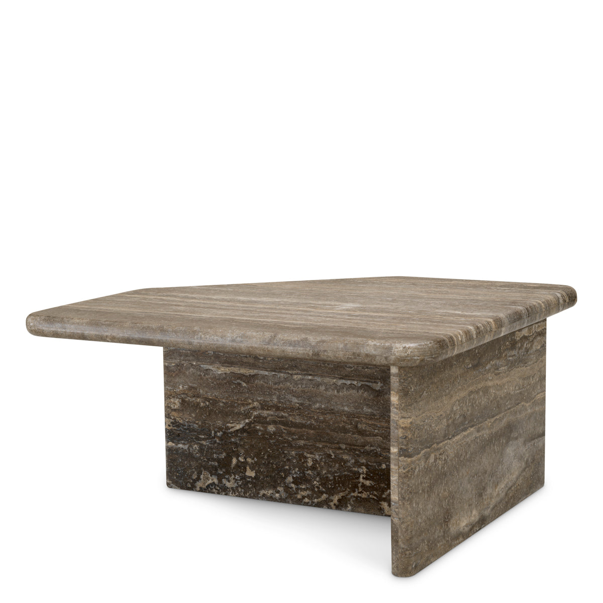 Silver Travertine Coffee Table Ciro | Eichholtz Miami