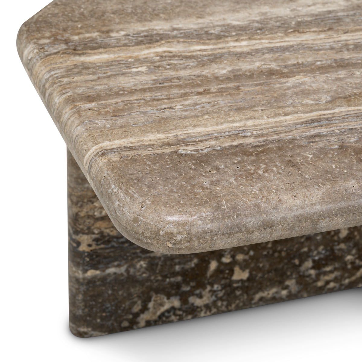 Silver Travertine Coffee Table Ciro | Eichholtz Miami
