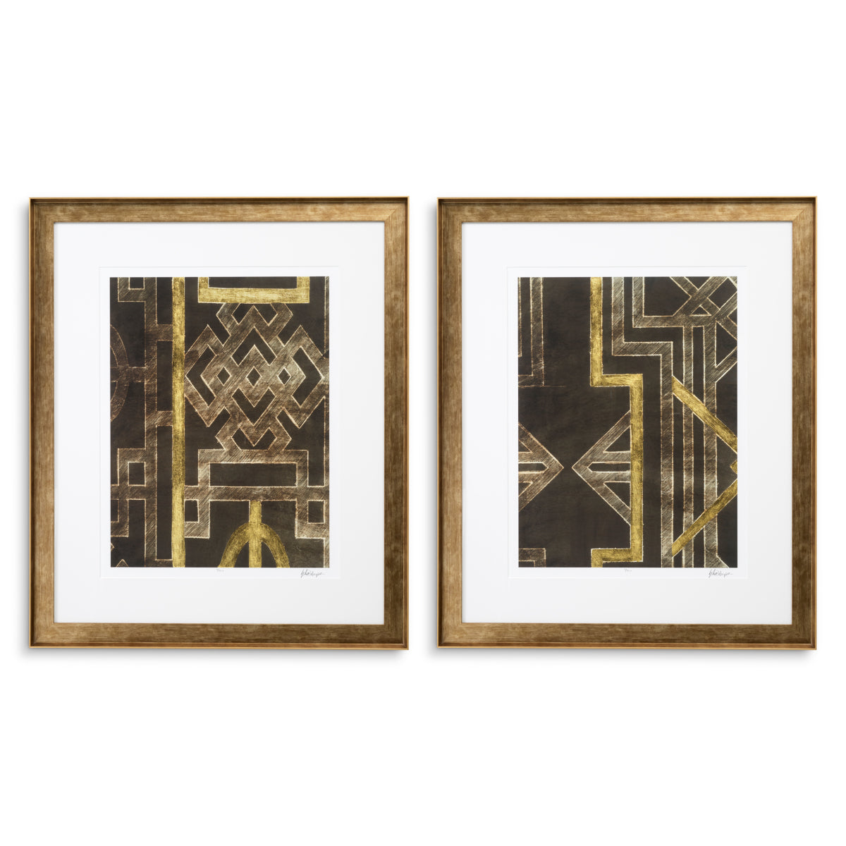Prints (2) Trellis Pattern I Harper | Eichholtz Miami