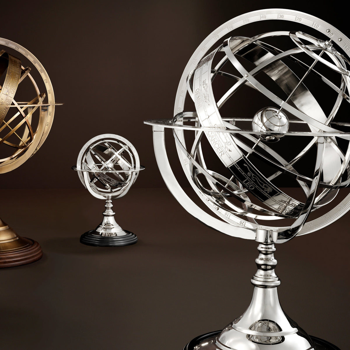 Silver Axis Globe S | Eichholtz Miami