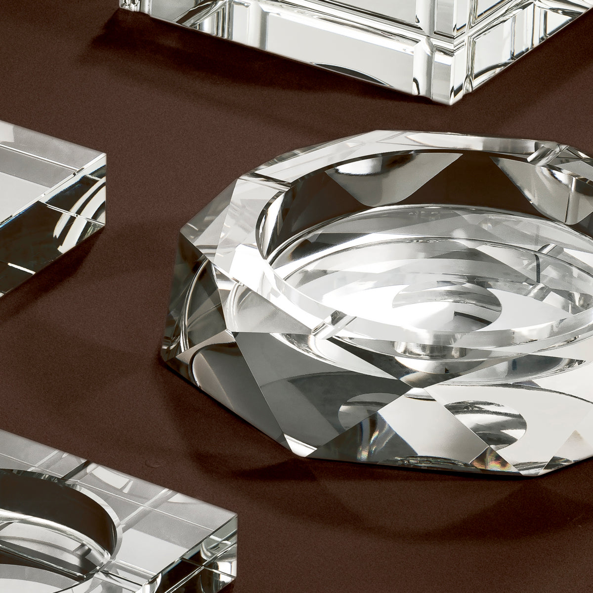 Crystal Glass Ashtray Bruce | Eichholtz Miami