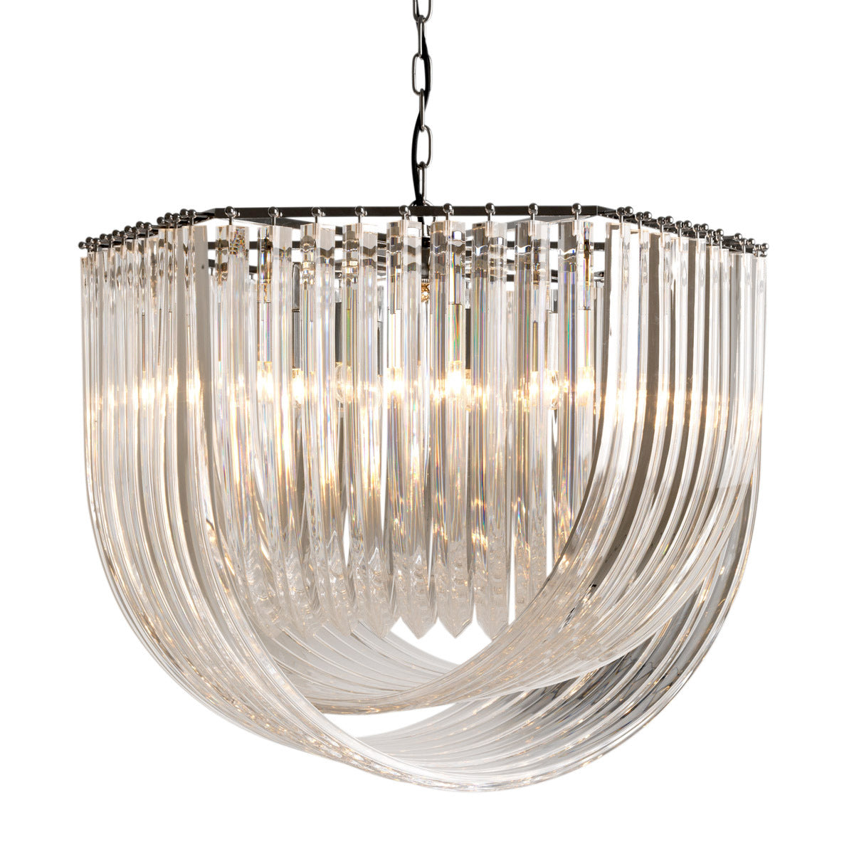Lucite Loop Chandelier L Murano | Eichholtz Miami