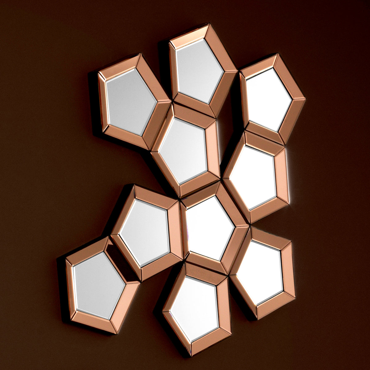 Pentagonal Cluster Mirror Cheyenne | Eichholtz Miami